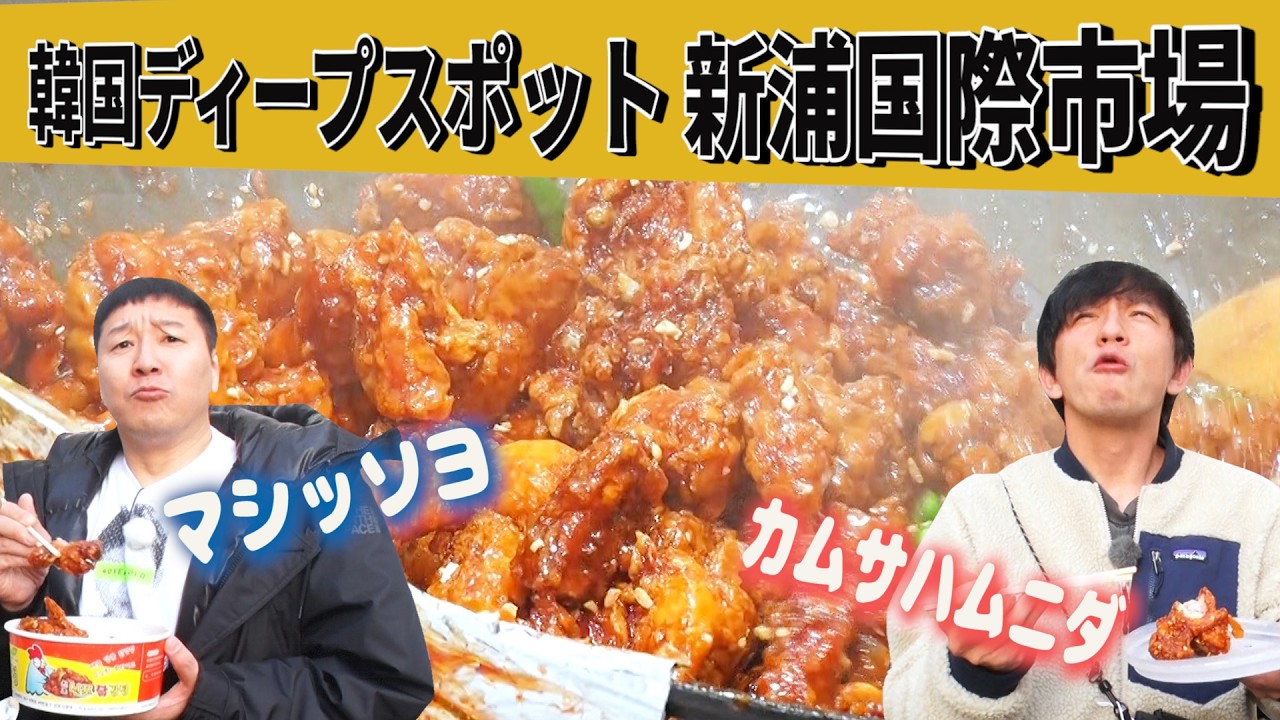【韓国バカラ旅#4】ディープな新浦市場でマシッソヨグルメ食べまくり