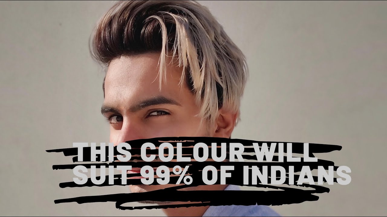 blue hair indian men