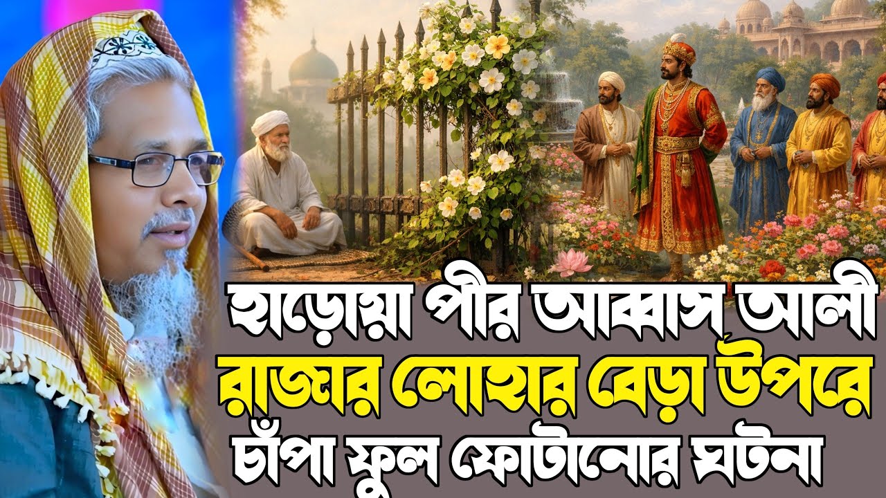 হাড়োয়া পীর গোরাচাঁদ রাতে চাপাফুল ফোটানো ও রাজার ঘটনা┇আবুল কালাম আজাদ ওয়াজ┇Maulana Abul Kalam Azad