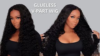 Quick &amp; Easy Water Wave V Part Wig Install | Protective Style | Beginner Friendly | Ft Asteria Hair