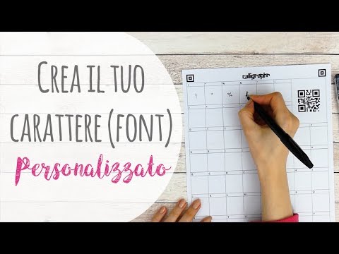 Video: Posso trasformare la mia calligrafia in un font?