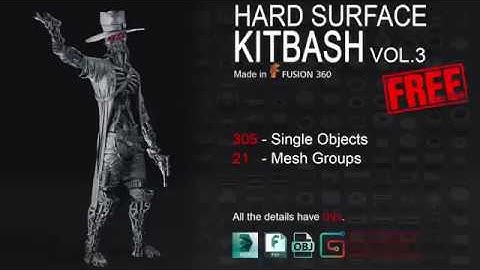 FREE Hard Surface KitBash Vol 3