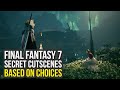 Final Fantasy 7 Remake Secrets - Special Cutscenes Based On Your Choices (FF7 Remake Secrets)