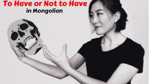 Mongolian Language, IMPORTANT GRAMMAR: To Have or Have not