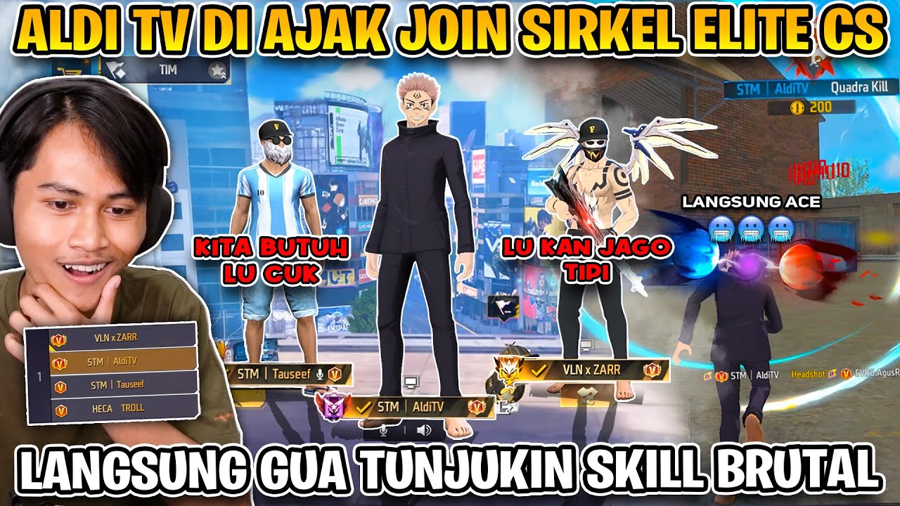 ALDI TV JOIN SIRKEL CS ELIT LAGI !! KALI INI TIM NYA CENTANG V BADGE SEMUA CUY 😎🔥