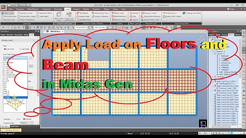 Apply Load on Floors and Beam in Midas GenPart 16 [Engineering Services]