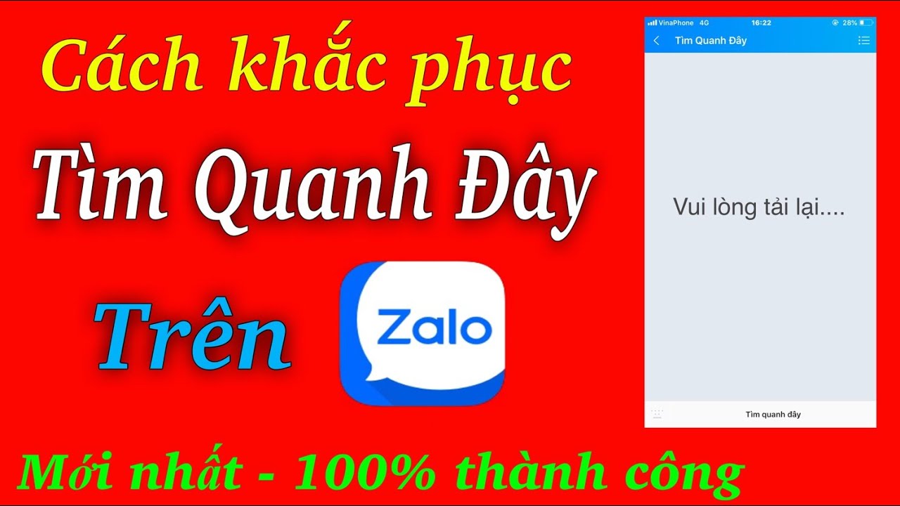 Cách khắc phục lỗi tìm quanh đây trên Zalo - youtube