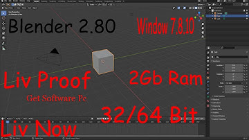 How to download blender 2.80 in 2gb ram 32bit/64bit window 7.8.10 || liv proof || Master King Gaming