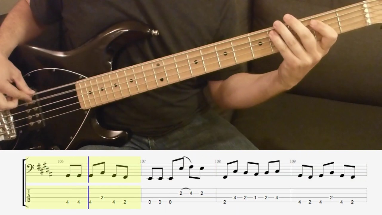 bass, cover, lesson, tabs, tab, sheet music, play along, bass guitar, Bajo,...