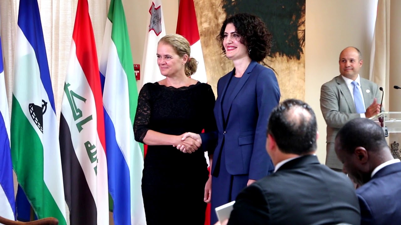 Presentation of the letters of credence by the Ambassador of Armenia to Canada, July 9, 2019