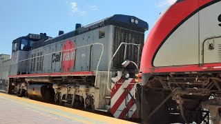 **MUST SEE** JPBX 504 on a rescue mission! Caltrain action in RWC! PT2