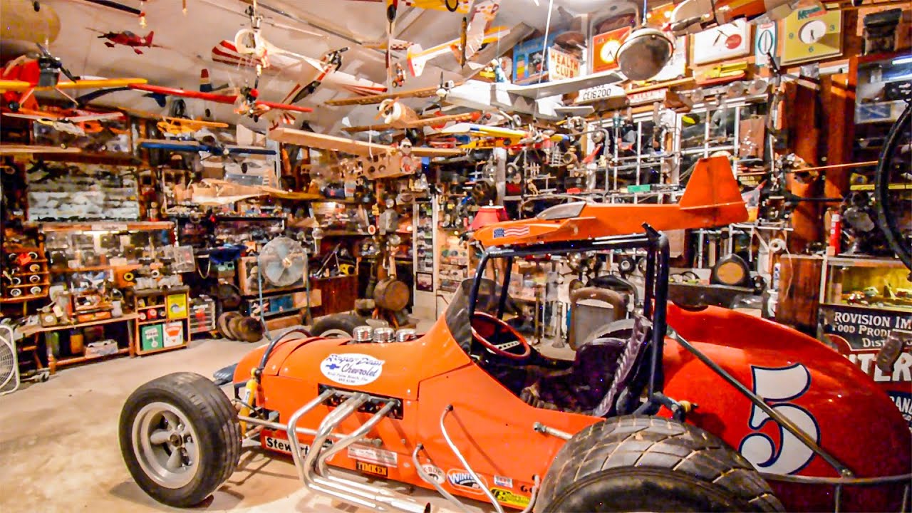 The Ultimate MAN CAVE (vintage everything) Hot Rod Hoarders Ep. 11