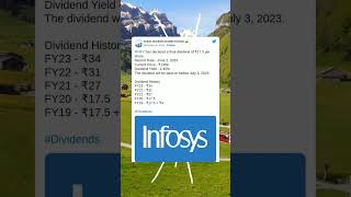 Infosys Ltd Has Recommended A Final Dividend For Fy 2023 infy 13 April 2023