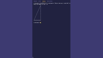 c++ program to print hollow mirrored right triangle star pattern | PWOS #shorts