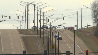 Lights installed along Highway 18 in Jackson