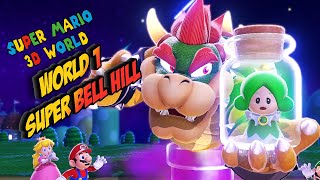 Super Mario 3D World - World 1 Super Bell Hill - Wii U Games #1 by Mobbox US 127 views 1 year ago 15 minutes