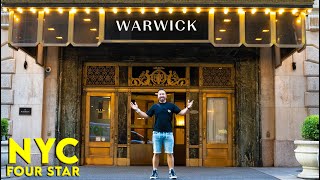 AFFORDABLE NYC LUXURY HOTEL? Warwick New York Room Tour &amp; Review (2022 Travel Guide)