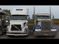 KENWORTH SHOW TRUCK in this video,   also a Volvo fills in for a Peterbilt.....