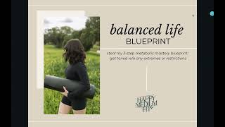 BALANCED LIFE BLUEPRINT MASTERCLASS