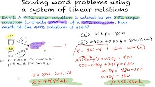 Solving Word Problems using a System of Linear Relations Part 2