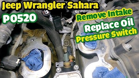 Jeep Wrangler Sahara Oil pressure sensor replacement fix Code P0520