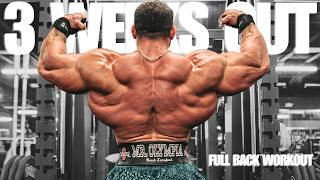 3 Weeks Out | Full Back Workout