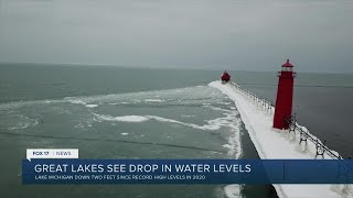 Great Lakes see drop in water levels