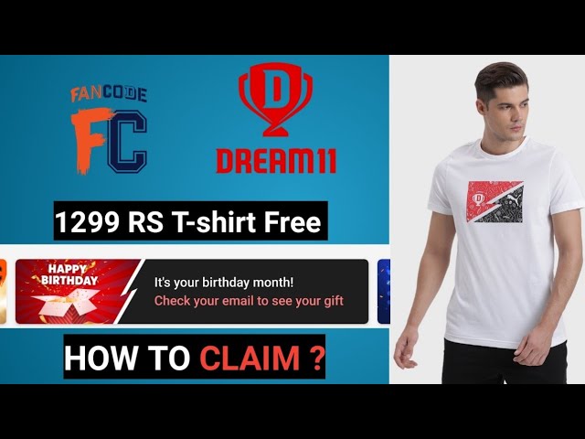 dream11 free t shirt