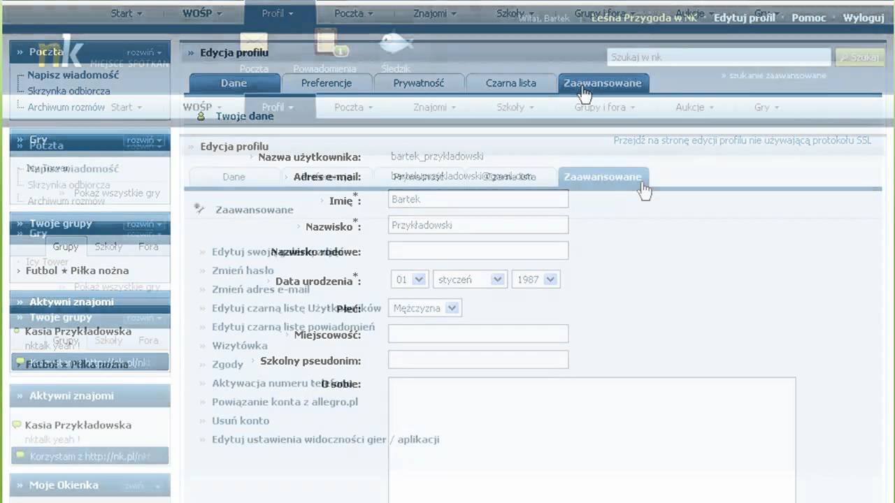 Nk Pl Jak Zmienic Adres E Mail Youtube