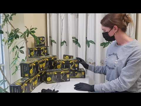 Gants Nitrile Noir Épais Black Mamba, les Gants jetables les + Solides