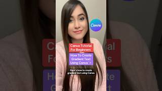 Canva Tutorial - How To Make Gradient Text On Canva!