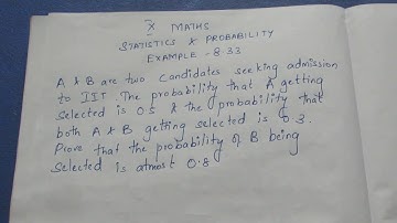 TN 10 Maths Statistics & Probability Example  8.32