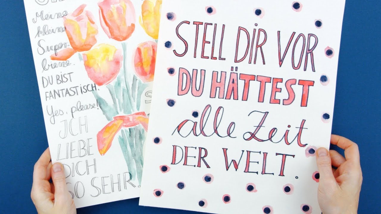 Einfache Schriftarten Fur Lettering Anfanger Youtube