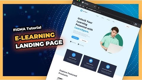 Figma Design Guide: Crafting E-learning Landing Page
