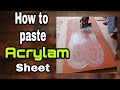 How to paste acrylam sheet | ACRYLIC SHEET | Sree Hari Constructions | Interior works