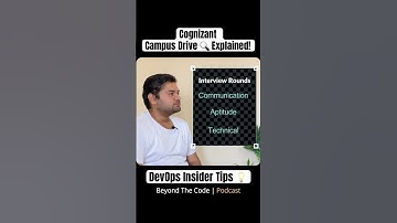 🎯 Cognizant Campus Drive SECRETS Revealed by DevOps Engineer! 🔥|Fresher