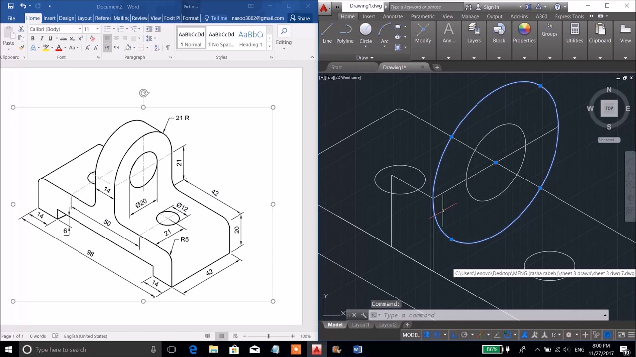 isometric drawings for beginners autocad practice YouTube