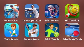 Tennis Clash: Multiplayer Game,Tennis Open 2023,Mini Tennis,Hit Tennis 3,Twin Tennis,Tennis Arena