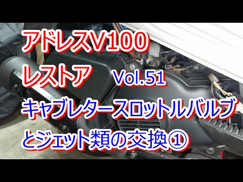 Address V100 CE11A Restoration Vol.51 Carburetor Throttle Valve