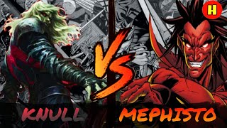 God of Symbiote vs The Ruler of Hell/ Knull vs Mephisto/ Who will win/ Explained in hindi/
