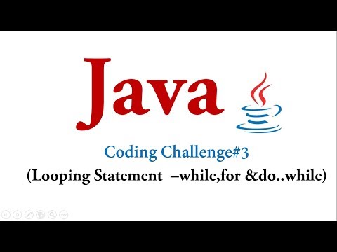 Coding Challenge #3 - Looping Statement in Java