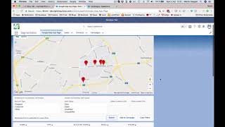 English: Find leads and contacts via a map in Salesforce