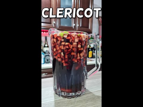 ¿Cómo Preparar EL CLERICOT? 🍷🍈🍋🍏🍐🍓 | Clericot con Vino tinto y Sangría | #Shorts