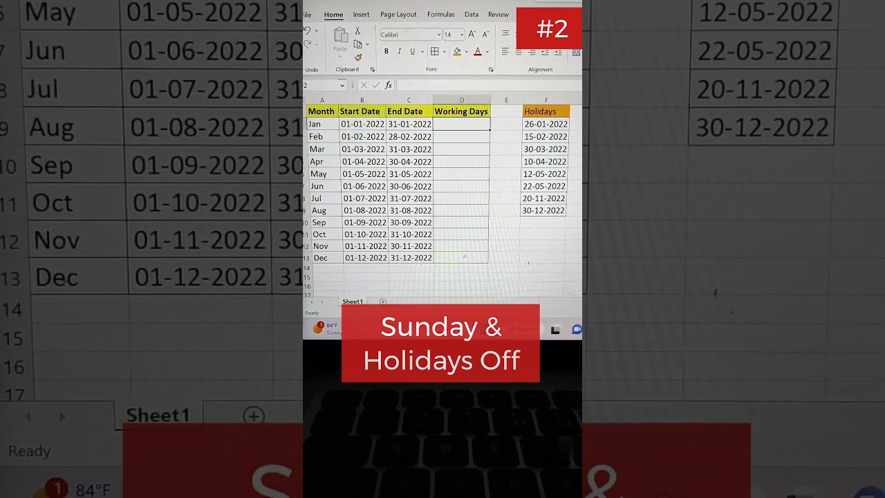 Important Excel Functions Find Working Days In Excel howto excel Important Excel Functions Find Working Days In Excel howto excel