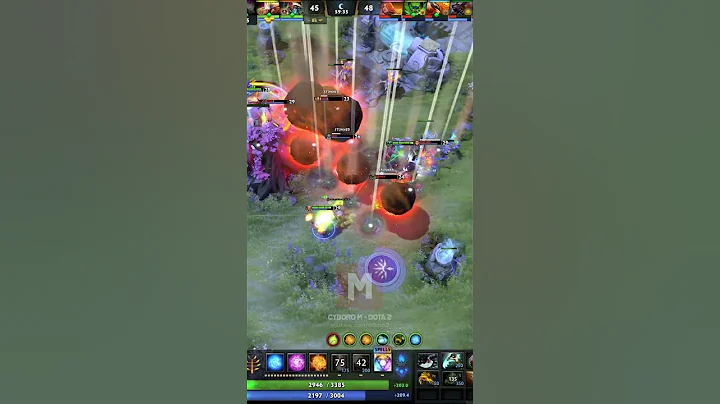 Tidehunter and Invoker Rampage #dota2 #dota2highlights #rampage