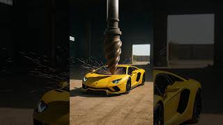 Drill Vs Lamborghini Ultra-Realistic Destruction Physics Test