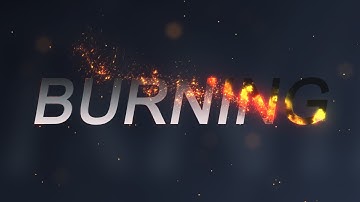 Burning Effect - After Effects Tutorial (with Trapcode Particular)