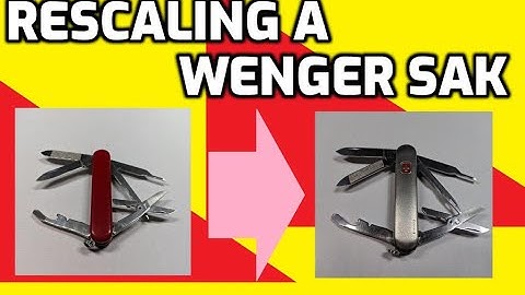 Re-Scaling a Discontinued Wenger Pocket Tool Chest Swiss Army Knife