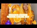 ORANGE WATER COLOR OMBRE HAIR Tutorial