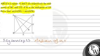 \( \mathrm{ABCD} \) is a square. \( \mathrm{E} \) and \( \mathrm{F}...